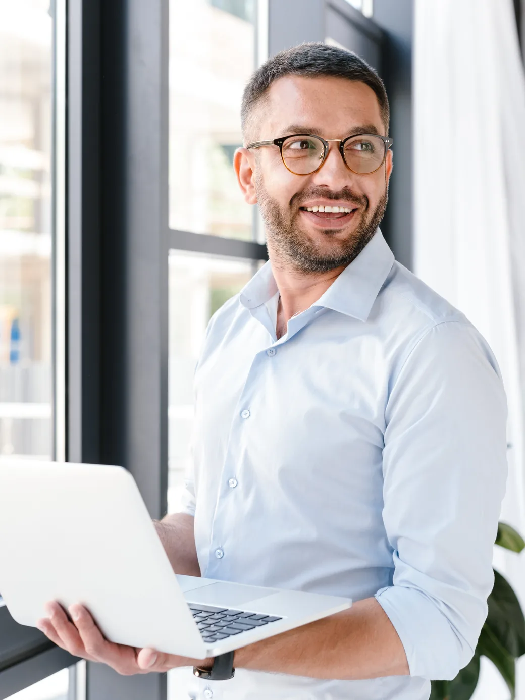 E-Commerce-Händler bei der Arbeit